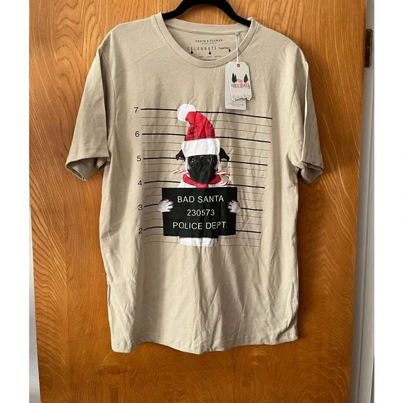 Denim Flower Shirts Denim And Flower Christmas Mug Shot Pug